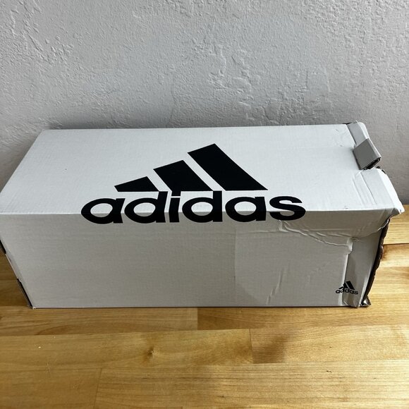 ADIDAS Adissage Slides Sandal White Whitre US Men Size‎ 18 F35573 NEW w/Box - Picture 10 of 11